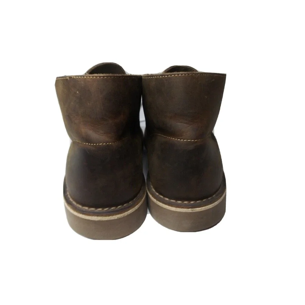 Clarks Bushacre 2 Leather Chukka Boots Men's Size 13 M  Dark Brown